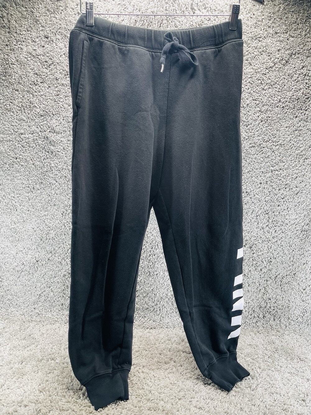 Victoria’s Secret Pink Skinny Joggers Sweat Pants Black & White Size Medium